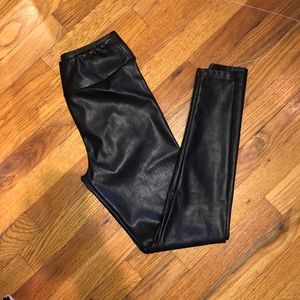 Leather leggings